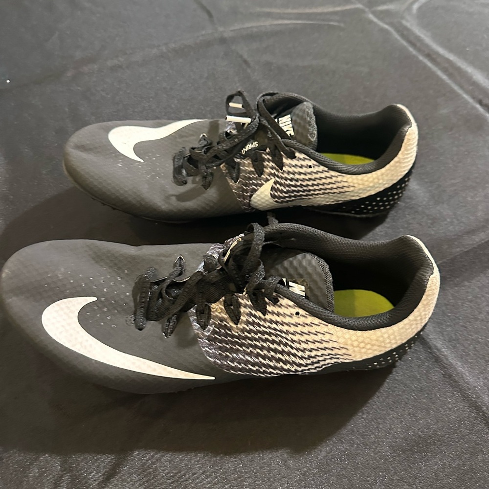 Nike Black and White Track Spikes Shoes